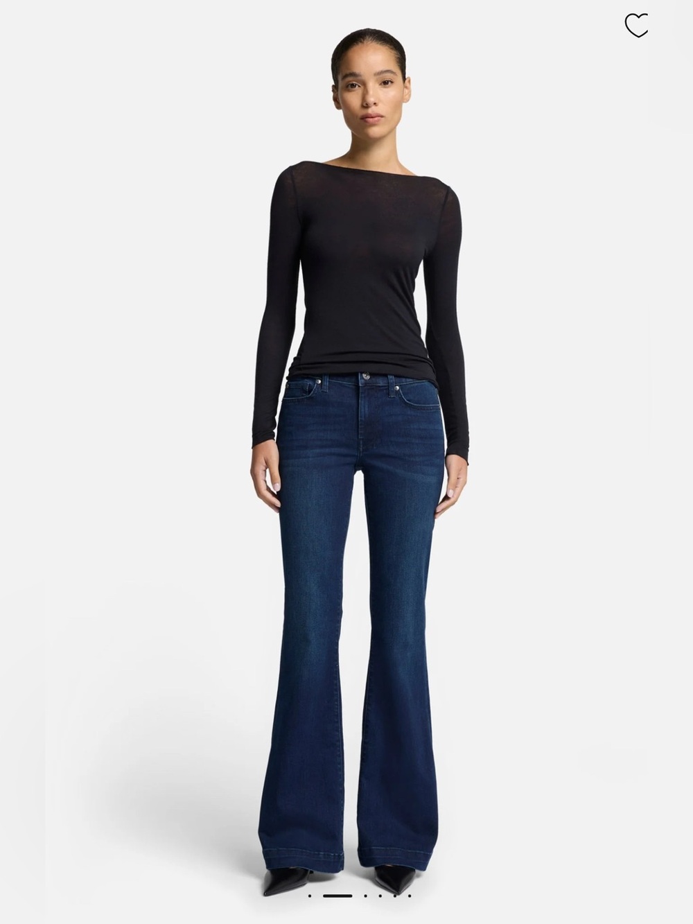 NWT 7 for all mankind jeans blue black Santiago retails $228 size 26